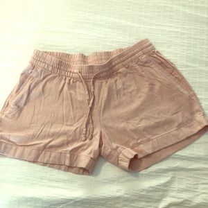 Old Navy rose color linen shorts size large